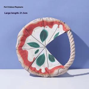 Modern klasik uçan disk şeklinde köpek frioyuncak renkli Pet karpuz baskı için TPR frizbi kediler için basit tarzı - Product Image 2