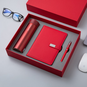 Ensemble de stylos et carnets en cuir A5 de qualité supérieure pour entreprises, avec logo personnalisé, spirale en acier inoxydable, sérigraphie, cadeau isolé, vente en gros - Product Image 2