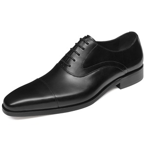 Zapatos de vestir de cuero de alta calidad para hombre, cómodos y elegantes, de plataforma, negros, de marca, casuales, para fiestas y oficina. - Product Image 1
