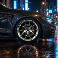 JOYEE Nouvelle jante forgée monobloc noire à rayons creux 5x112/120 PCD pour M3 E36 E90 E93 M4 F82 G82 M5 Audi R8