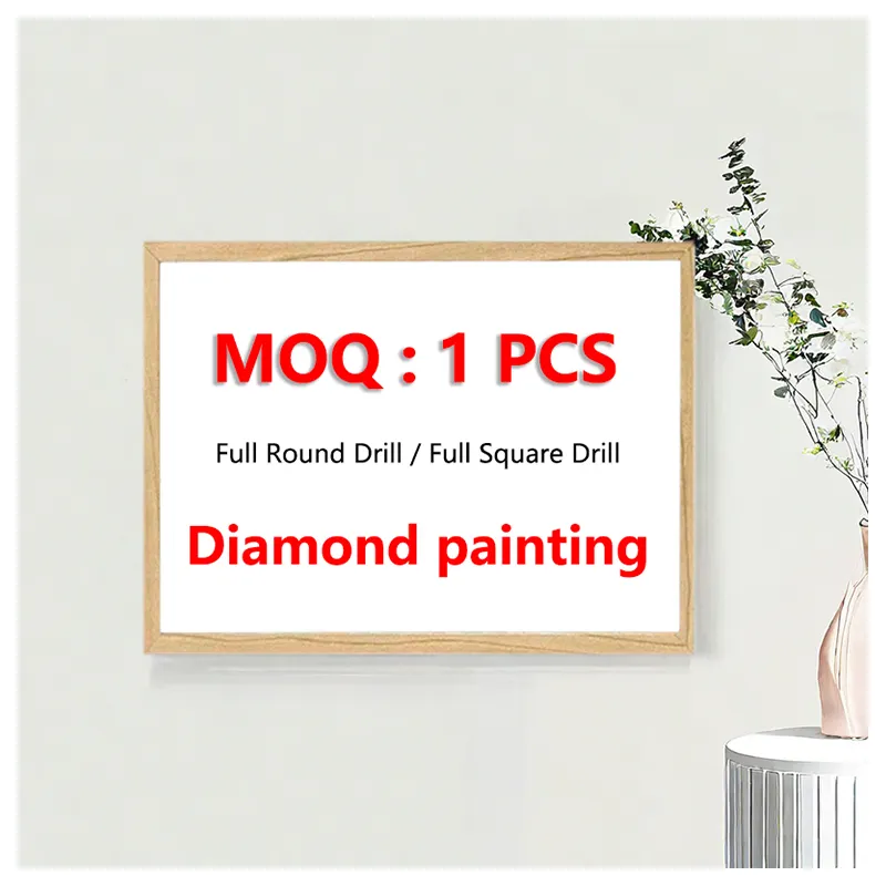 Kit de peinture au diamant avec photo personnalisée Full Drill Home Decor Round & Square Diamond Painting Kit