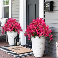 Arbre artificiel de bougainvillier quatre saisons pour extérieur, fleurs en soie sur pied pour jardin, patio, cour, aménagement paysager et décoration intérieure