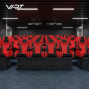 VART Kursi Bioskop 5D, Kursi Roller Coaster VR Gerak 7D Proyek Bioskop untuk Taman Hiburan