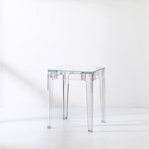Bán Buôn Nhà Máy Hiện Đại Thiết Kế Tối Giản Rõ Ràng Pha Lê Acrylic Thủy Tinh Bàn Ăn Bàn Nhỏ Nhà Bếp Acrylic Vuông Bàn Ăn - Product Image 4