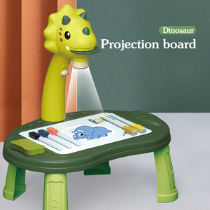 Escritorio de escritura magnético inteligente para niños, luz Musical electrónica, proyector Led de <span class=keywords><strong>Dino</strong></span> inteligente, tablero de dibujo, mesa de pintura para niños - Product Image 3