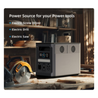 Générateur solaire portable 2000W avec batterie LiFePO4 pour ordinateurs portables, drones et appareils photo, idéal pour le camping et les situations d'urgence