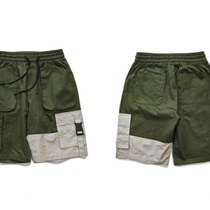 Shorts cargo baggy décontractés pour hommes avec sangle latérale, boucle, poche zippée, multi-poches, personnalisables - Product Image 6