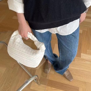 Bolso de Mujer Tejido a Mano 2026, Bolso de Mano de Cuero PU de Moda para Mujer, Bolso Tote Casual Ligero de Lujo con Nudos - Product Image 6