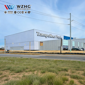 โครงสร้างเหล็กทนลม สนามกระโดดขนาดใหญ่ อายุการใช้งานยาวนาน ขายส่งชั้นนำ สวรรค์สำหรับเด็ก แข็งแรง ทนทาน ปลอดภัยสูง - Product Image 1