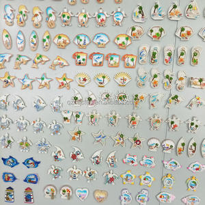 ODM souvenir touristique Hawaii Bali Fidji Islande <span class=keywords><strong>Maurice</strong></span> Palau Seychelles Tahiti Maldives Résine Pantoufle Plage Réfrigérateur Aimant - Product Image 4