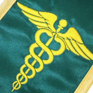 Châle double face à bord <span class=keywords><strong>doré</strong></span> Bandoulière scolaire Châle brodé personnalisé Étoles de graduation en satin de style universitaire - Product Image 4