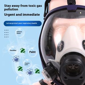 Masker <span class=keywords><strong>Respirator</strong></span> industri silikon Filter ganda yang dipasok oleh produsen-pelindung debu dan kimia untuk cat semprot - Product Image 5