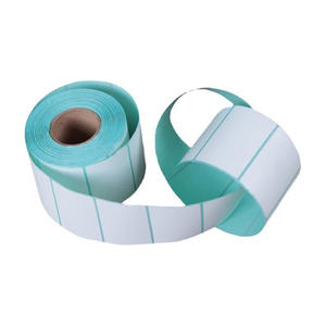 Étiquette <span class=keywords><strong>thermique</strong></span> directe rouleau de <span class=keywords><strong>papier</strong></span> blanc 4x6 rond 4x2.8 impression par transfert emballage expédition code à barres auto-adhésif imprimante autocollant - Product Image 3