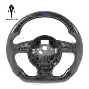 Volant en cuir perforé personnalisé en fibre de carbone pour Audi 2013-2016 RS3 RS5 RS6 RS7 <span class=keywords><strong>A1</strong></span> A3 A4 A5 A6 A7 S3 S4 - Product Image 3