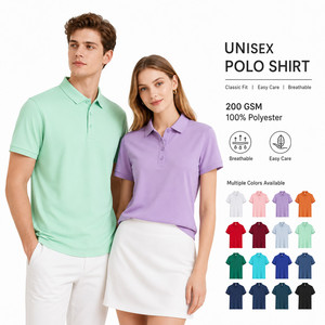 Polo Personalizado con Logotipo, 200GSM, Unisex, de Alto Rendimiento, 100% Poliéster, Secado Rápido, Uniforme para Equipo de Golf, Venta al Por Mayor, Varios Colores, Tallas S-4XL - Product Image 1
