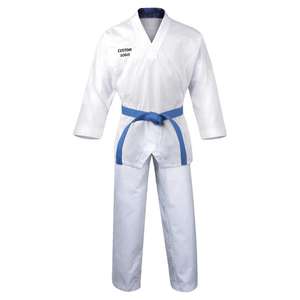 Uniforme sportif de Taekwondo, tenue sur mesure, 100% coton, 8 pièces, uniforme d'entraînement pour les Arts martiaux - Product Image 1