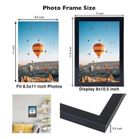 Ballon à Air chaud incassable 8.5x11 pouces plexiglas bois cadre photo noir pour diamants peinture certificat affiche Photo