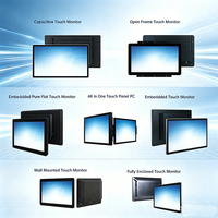 21.5 22 Inch Vandal Proof IP65 WaterProof Industrial Grade 21.5" Touch Monitor