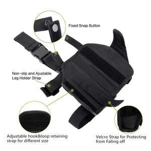 600Dオックスフォード生地製、耐久性があり調節可能なタクティカルレッグホルスター、ポリエステル裏地付き、屋外警備員用 - Product Image 2