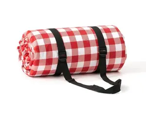 Eigen Merk Handig Carry Picknick Mat Custom Print Easy Band Picknick Waterdichte Mat Tapijt Thermische Isolatie Picknick