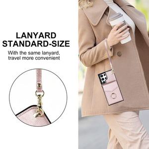 Per samsung s24 s23 s22 s21 s20 ultra plus note 20 <span class=keywords><strong>a71</strong></span> <span class=keywords><strong>cover</strong></span> posteriore di lusso custodia a portafoglio in pelle per le donne ragazze - Product Image 4
