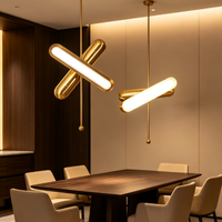 Lustre moderne design artistique, éclairage de plafond, suspension en métal pour intérieur