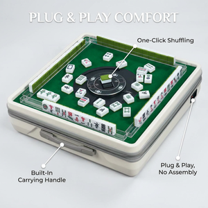 Mesa de Mahjong Portátil Inteligente de Plástico ABS con Sensor de Agitación Automática y Operación de un Clic para Uso en Exteriores, Fiestas y Equipos - Product Image 1