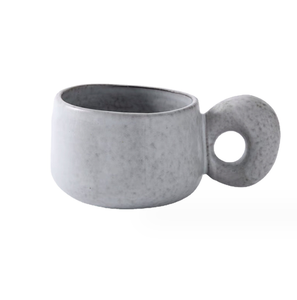 MSH <span class=keywords><strong>Tasse</strong></span> à café en céramique créative japonaise à grandes oreilles <span class=keywords><strong>Tasse</strong></span> à latte grise 300ml - Product Image 1