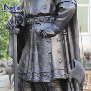 カスタマイズされた記念等身大の庭の装飾ギリシャ古代黒色ブロンズ戦士像販売風水 - Product Image 5