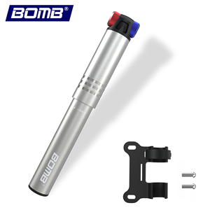 Aluminum Alloy Bicycle Pump Convertible Nozzle Adapter 80-130PSI Manual Air Inflator for Schrader and Presta <b>Valves</b> - Product Image 1