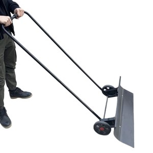 พลั่วตักหิมะด้ามไม้พร้อมล้อสองล้อสำหรับกำจัดหิมะ-ใช้งาน DIY - Product Image 4