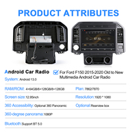 Autoradio Android Navihua 12,95 pouces, lecteur multimédia, GPS, système audio pour Ford F150 2015-2020