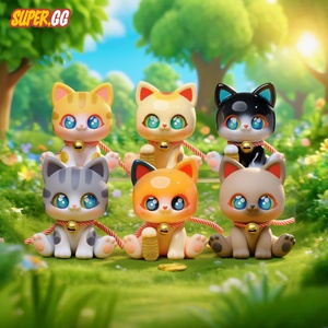 Caja Sorpresa Original al por Mayor SUPERGG <span class=keywords><strong>PICOCO</strong></span> Serie Gato con Capa de la Suerte, Figura Decorativa de Gato de la Suerte, Colgante de Peluche, Regalo para Niñas - Product Image 3