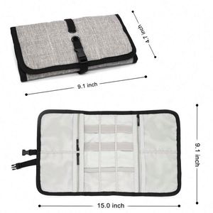 Pochette de rangement portable pour câbles de voyage, accessoires électroniques pour ordinateur, fabriquée par une usine BSCI - Product Image 6