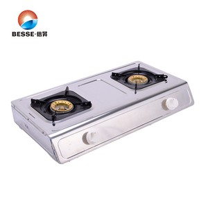 Cuisinière à gaz portable 3 brûleurs en acier inoxydable avec allumage piézoélectrique, protection anti-extinction de flamme (GPL/Gaz naturel) pour la maison et l'hôtel - Product Image 3