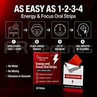 OEM ODM Private Label Energie Focus Mondstrips Sportvoedingssupplement Snel oplossende cafeïne elektrolyten B12 film