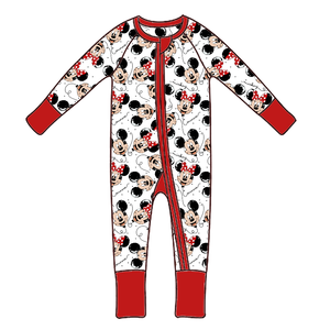 Toplu bambu pijama gizem kutusu çocuklar rastgele stilleri karakter baskı Romper bebek bambu Zippy kör kutu gemi hazır - Product Image 4