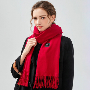 Hot Sale Winter <strong>Heating</strong> <strong>Scarf</strong> USB Rechargeable Constant Temperature Design Solid Color Tassels Warm Heated <strong>Scarves</strong> for Women Men - Product Image 3