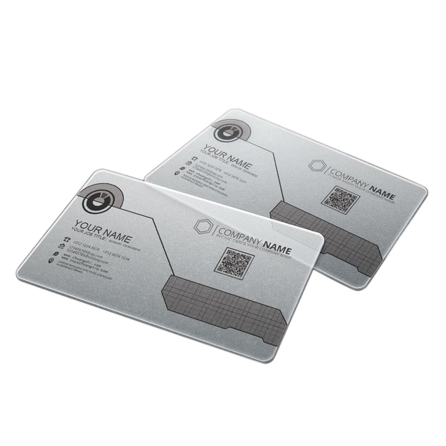 BC02 NFC RFID Custom Printing Plastic PVC Transparent Unique Luxury Business Card