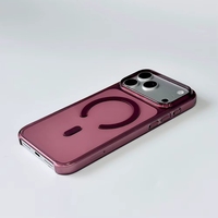 Coque de téléphone transparente originale HONATOP avec charge magnétique sans fil pour iPhone 18 Pro Max, couleur bleu clair