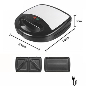 Electric Griddle 2 In 1 Sandwich Maker Panini Grill Stainless Steel Non Stick <b>PTFE</b> European 220V Single Sided Heating - Product Image 2