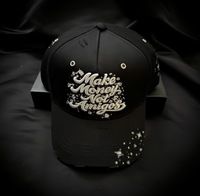 Topi Gorras Suede Berkualitas Original 100% Baru, Bordir 3D Custom, Dapat Diatur, Warna Emas