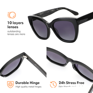 <span class=keywords><strong>Occhiali</strong></span> <span class=keywords><strong>da</strong></span> <span class=keywords><strong>sole</strong></span> <span class=keywords><strong>da</strong></span> donna di lusso Cat Eye di alta qualità <span class=keywords><strong>UV</strong></span> <span class=keywords><strong>400</strong></span> polarizzati acetato lenti moda moda moda <span class=keywords><strong>occhiali</strong></span> di fabbrica - Product Image 3