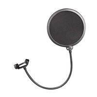 WS-04 Mikrofon Anti Pop-Filter Praktis Fleksibel Murah Grosir dengan Leher Angsa