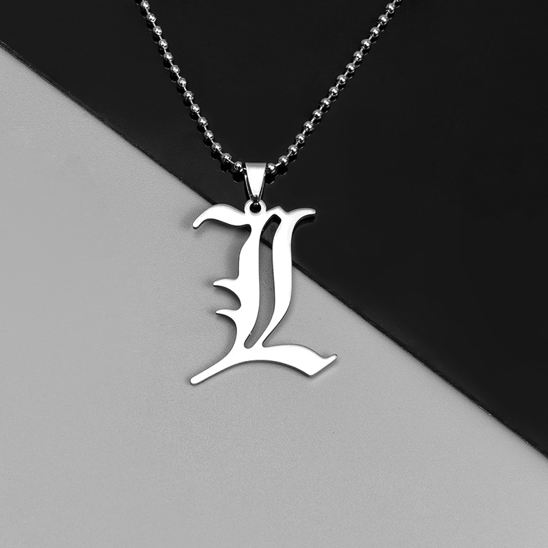 デスノート DEATHNOTE シルバーネックレス デスノートペンダント