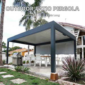 Techo de celosía bioclimática para pérgola de patio de aluminio, parasol impermeable para jardín, uso al aire libre, LED para cenador de patio trasero - Product Image 2