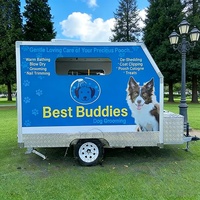 Remorque de toilettage mobile professionnelle pour chiens et chats, camion de toilettage pour animaux de compagnie avec baignoire