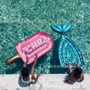 Mermaid Inflatable Swimming Float 180x90cm PVC Adult Pool Raft Floating Mat For Water Fun - Product Image 2