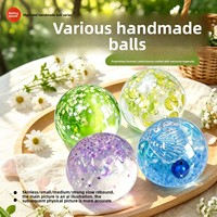 Balle anti-stress créative haut de gamme en caoutchouc faite à la main, design époustouflant, texture transparente à rebond lent, ultime pour les 14 ans et plus