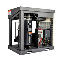 XLPM7.5A-50A Inverter Supercharger stasioner kompresor udara sekrup listrik baru penggerak langsung AC daya dilumasi Motor ujung udara